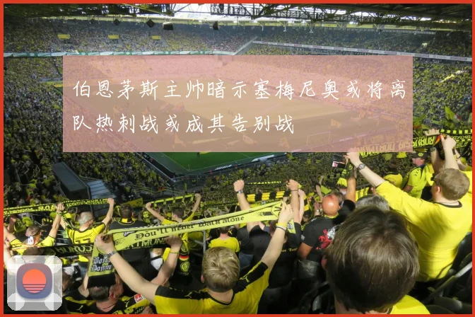 伯恩茅斯主帅暗示塞梅尼奥或将离队热刺战或成其告别战