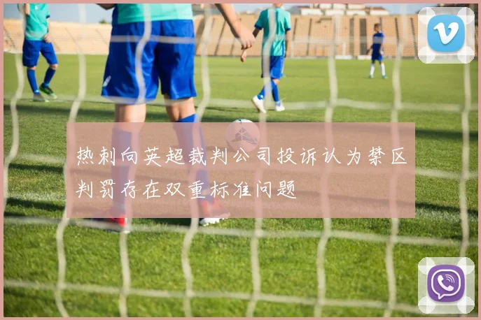 热刺向英超裁判公司投诉认为禁区判罚存在双重标准问题